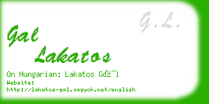 gal lakatos business card